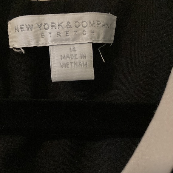 Black & Tan Colorblock Dress by NewYork & Company (Size 14) - Picture 2 of 8